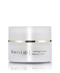 BEAUTYLAB BeautyLab Overnight Repair Beauty Cream 50ml | Anti-Ageing Night Moisturising Cream with Peptides and Vitamins A, C, & E | Hydrating, Firming & Wrinkle Smoothing Night Treatment for Dry, Ageing Skin
