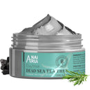 ANAI RUI ANAiRUi Dead Sea Tea Tree Mud Mask, Clay Mask Skincare with Activated Charcoal & Tea Tree Oil for Women and Men, 120g