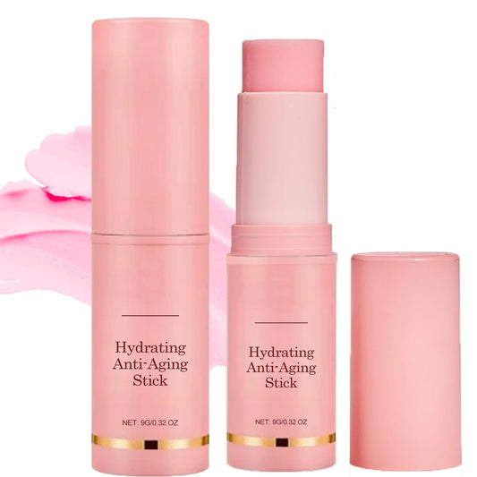 IZBEAUVO 2 PCS Anti-Wrinkle Moisturising Balm Stick, Multi Bounce Stick, Moisturizing Balm for Diminishing Face, Lip,Eye Wrinkles Dry Skin Korean Beauty Facial Moisturize for Face and Body