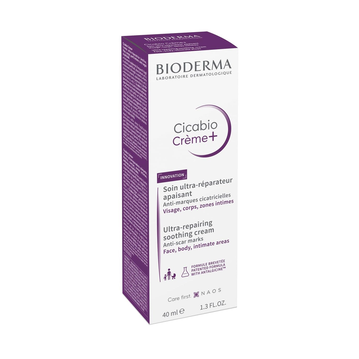 Bioderma Cicabio Crème+, Multi-purpose repairing and Soothing Skin Healing Cream with Hyaluronic Acid 40ML
