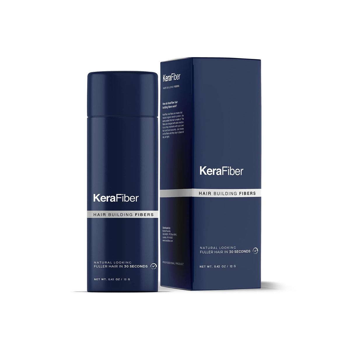 Hair Fibres Medium Blonde by KeraFiber Professional-Natural Keratin Hair Building Fibres for Men and Women, Full Head of Hair in 30 Seconds