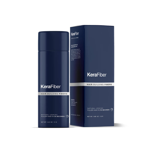 Hair Fibres Medium Blonde by KeraFiber Professional-Natural Keratin Hair Building Fibres for Men and Women, Full Head of Hair in 30 Seconds