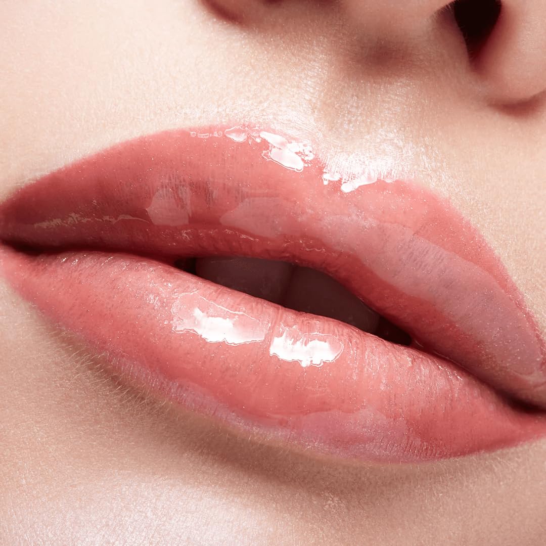 NK lip gloss gel 15ml Vitamin E, Shiny, Nourishes, Blueberry, Peach, Grape and Clear flavoured by Nicka K (Multi Pack Of 4).