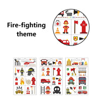 Distillerie des Cévennes 10 Pcs Fire Fake Tattoo Firefighter Temporary Tattoos Waterproof Firetruck Tattoo Sticker for Fire Education Theme Party