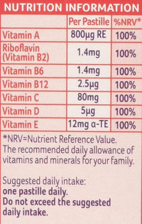 Bassett's 3 X Bassetts Raspberry and Pomegranate Adult Multivitamin Chewies - Pack of 30