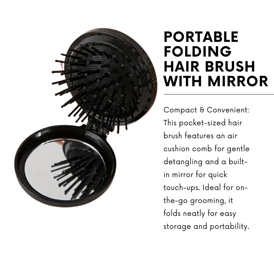 Tresemme Shampoo & Conditioner Bundle (100ml Each) with BVO Luxe Folding Brush – Complete Tresemme Mini Shampoo and Conditioner Travel Size Set