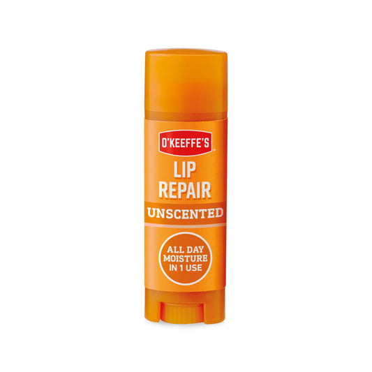 O'Keeffe's Lip Repair Unscented Lip Balm, 4.2g – For Extremely Dry, Cracked Lips | All-Day Moisture with 7 Moisturising Ingredients