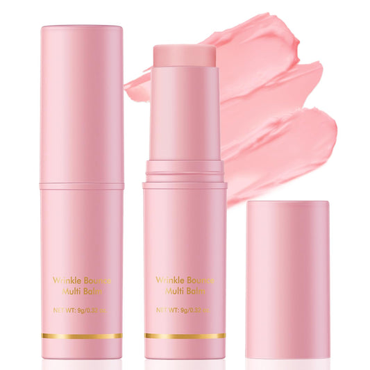 Samkeen Wrinkle Multi Balm Stick, Collagen Balm Stick, Pure Collagen Wand, Anti Wrinkle Hydrating Boosting Wand Skincare, Fine Lines, Wrinkles Moisturizer (2pcs)