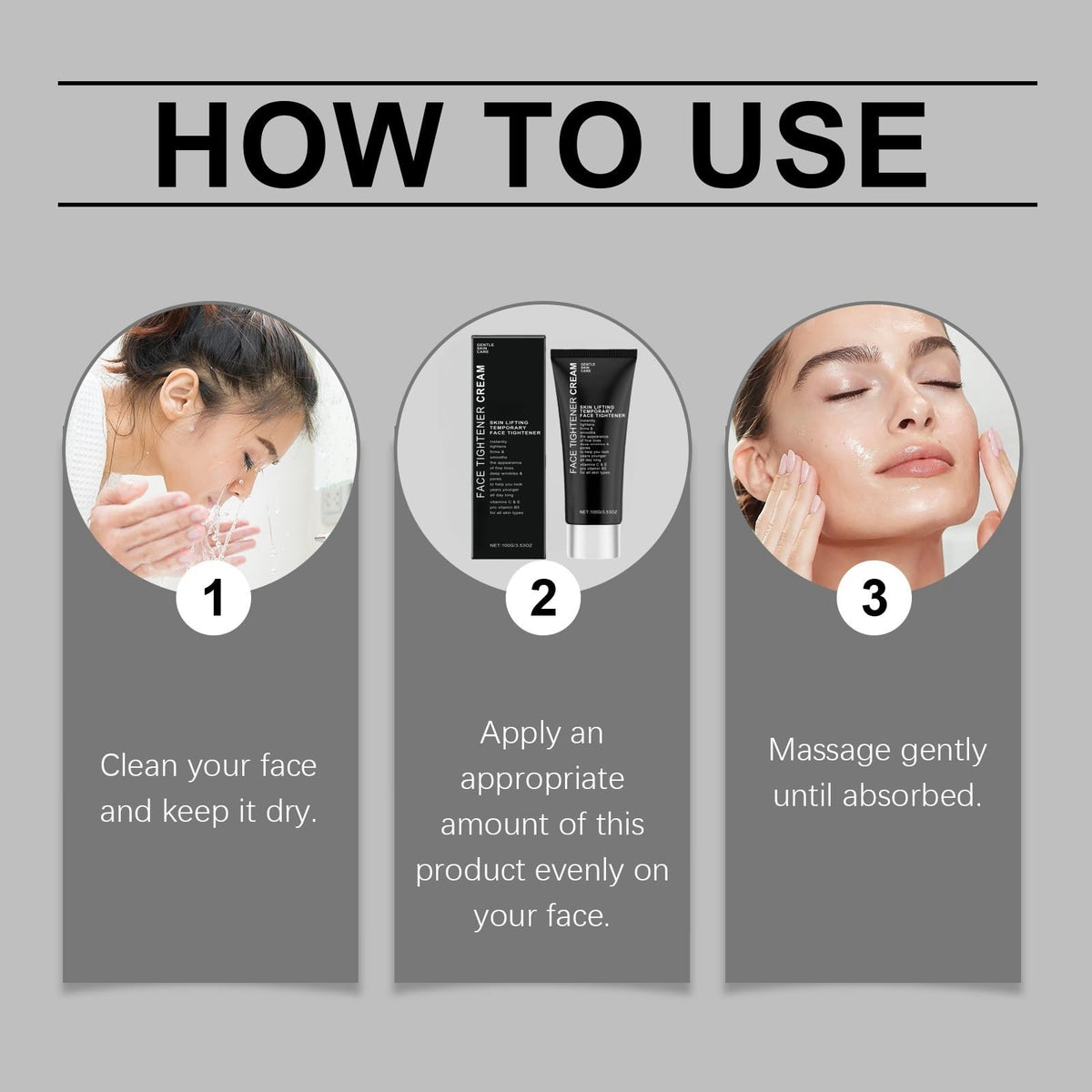 Xinyig 70ml Instant Firmx Temporary Tightener,Firming Cre/am for Loose S/kin,Instant Fa/ce Tightening Cr/eam,Sk/in Tightening Crea/m for F/ace,Anti Wrinkle Fac/e Cream for Mature Ski/n,Day and Night Cream