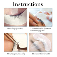Sunallwell Under Eye Gel Pads 50 Pairs lash pads Under Eye Patches Isolation Eyelash Extension Pads Lint Free Beauty Mask Tool Makeup for Pro Salon and Individual（Premium Quality）