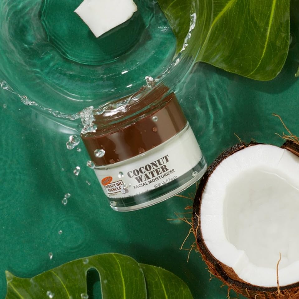 Palmer's Coconut Oil Formula Facial Care Set with Vitamin E – Includes Raw Coconut Sugar Facial Scrub 90g, Facial Moisturiser 50g, and Facial Oil 30ml for Smooth, Radiant, and Hydrated Skin | 3 Pack