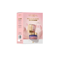L'Oreal Paris Rosy Glow Ritual Giftset; Day and Night Moisturiser to Deeply Moisturise, Formulated with Peony Native Cells + Calcium B3, Rosy Fortifying Day Cream & Night Cream, Day & Night Routine