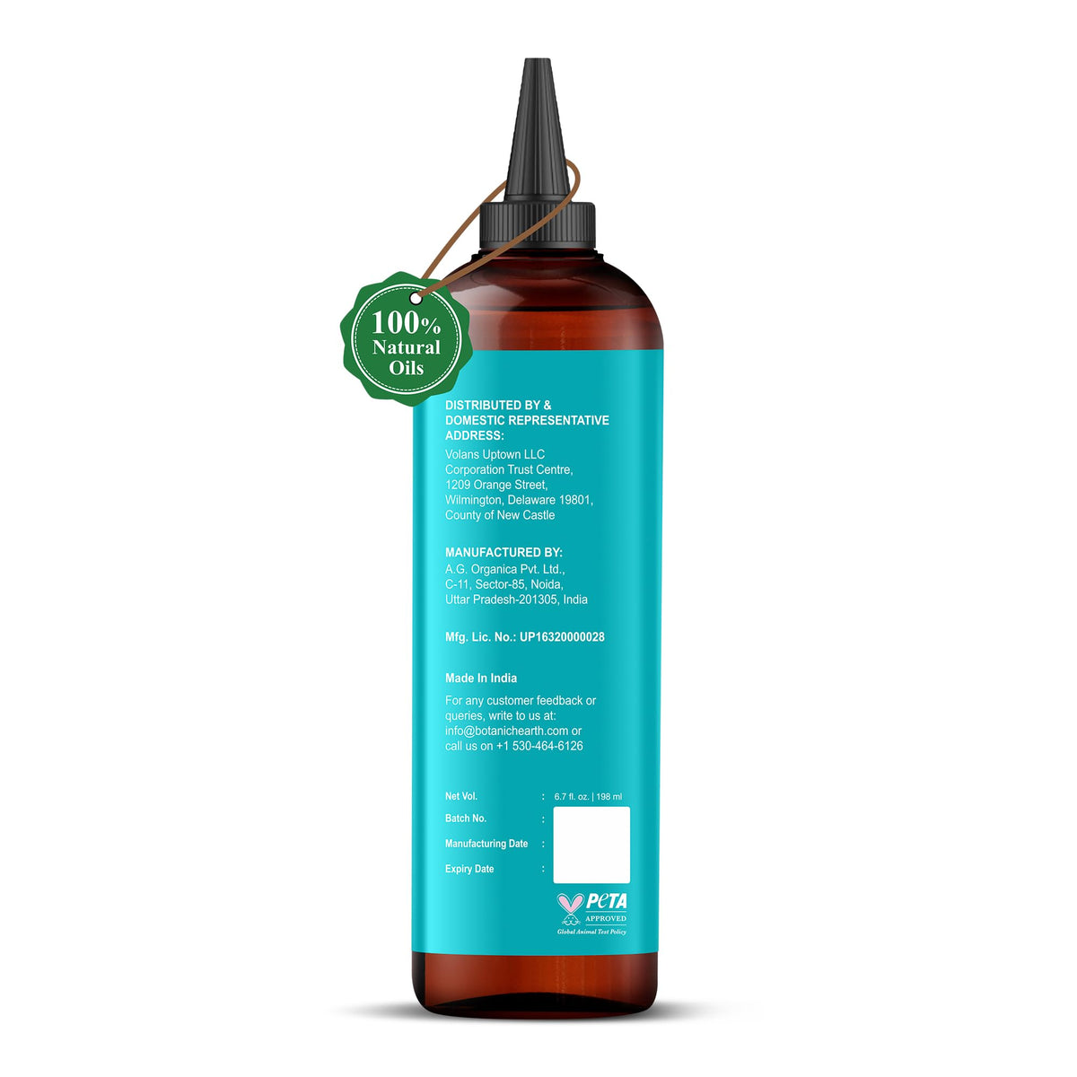 Botanic Hearth Hair Oil for Hair Growth | Strengthening Dry, Frizzy, Damaged Hair & Scalp Treatment | No Parabens or Harmful Sulfates | All Hair Types | Argan & Biotin Hair Oil - 6.7 Fl Oz