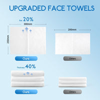 AONAT Clean Towels XL,Face Towels,Disposable Face Towelette,26 X 30 cm Super Soft Biodegradable Dry Facial Hand Clean Towels,Makeup Remover Dry Wipes,for Sensitive Skin,50 Ct,1 Pack