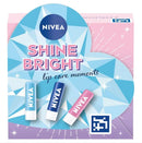 NIVEA Nivea Shine Bright Lip Care Gift Set - Rose, Hydro and Original Lip Balms
