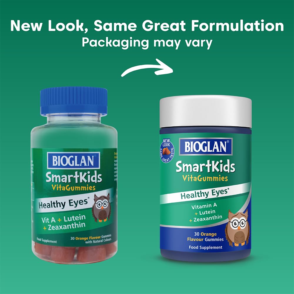 Bioglan SmartKids Healthy Eyes | Vitamin A | Lutein | Zeaxanthin | 30 Gummies