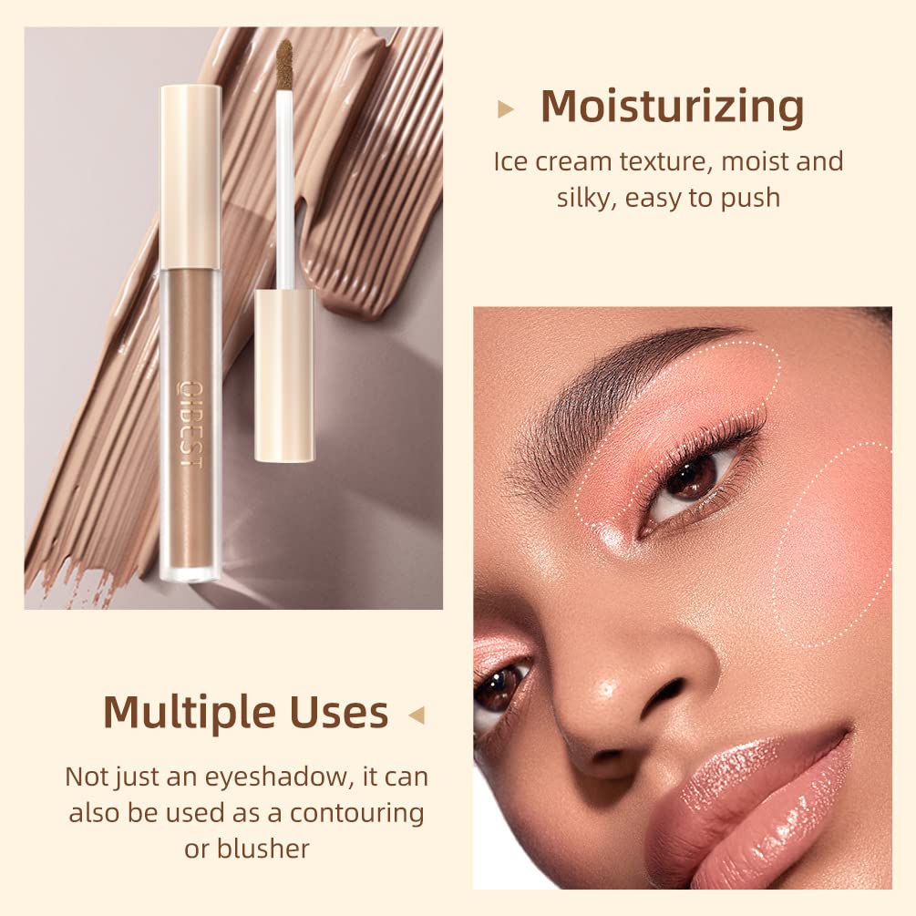 HQDA 8 Colours Matte Liquid Eyeshadow Set Velvet Highly Pigmented Smokey Black Nude Eyeshadow Long Lasting Quick Drying Eye Shadow Make Up Kits (Set A)
