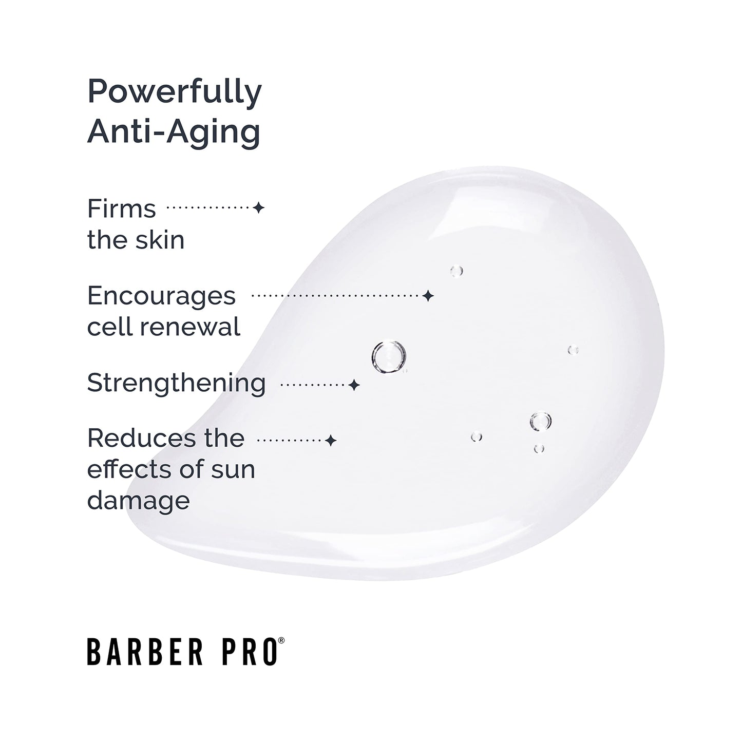 BARBER PRO Anti-aging Face Serum For Men 30 ml | Mens Face Cream | Face Moisturiser & Antioxidant | Mens Skincare