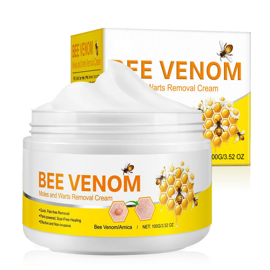 Generic Bee Venom Cream, 2024 New Upgrade Bee Venom Treatment Cream, for Wrinkles and Dry Skin & Dry Skin Bee Venom Wart & Moles Removal Cream Skin Moisturiser -Bee Venom All in One Cream for Body & Face Bee