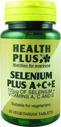 Health Plus Selenium A+C+E Mineral Supplement - 30 Tablets