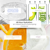 hollywoodskin 20% Vitamin C peel off mask. For instantly more radiant & glowing skin, with 10% Hyaluronic acid, 1% Vitamin E, Aloe vera, Collagen and Jojoba oil. 100ml