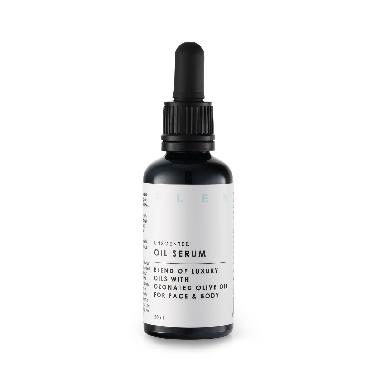 Ozone London Tlen Oil Serum with Ozonated Olive Oil – Premium Luxury Blend for Face and Body, Unscented, Roship Oil, Squalane