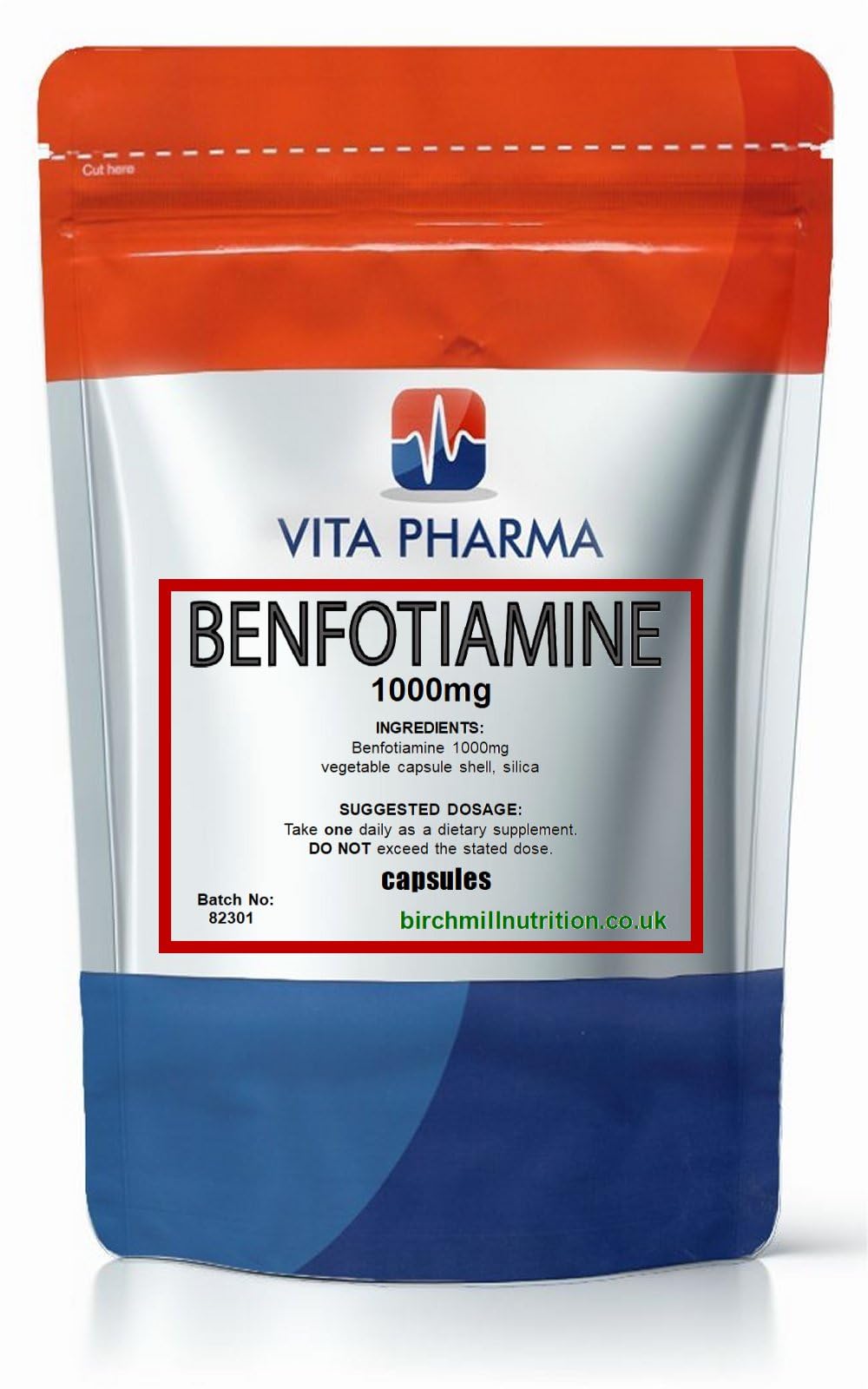 Vita Pharma VITA PHARMA Benfotiamine 1000mg 120 Capsules