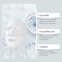 ChicNana Biodance Bio Collagen Face Mask, Collagen Face Mask 6Pcs Bio dance Collagen Mask Overnight Collagen Mask Face Masks Hydrating Face Mask Elasticity Improvem Tighten Skin (6pcs)