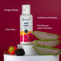 LOBEY Face Tonic, Toner for Sensitive Skin, Face Care with Aloe Vera & Red Berries, Refine Skin Complexion & PH Balance, Natural Cosmetics (100 ml)
