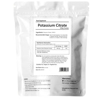 UKHealthHouse Potassium Citrate Powder 500g – High Strength Potassium Electrolyte Supplement | Supports Muscle & Nerve Function | Electrolytes Powder for Keto & Fasting | Dairy & Gluten Free