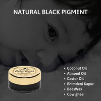 Dhyat Organic Netra® Baby Kajal - 100% Natural, Enriched with Certified Organic Ingredients, Chemical-Free Kajal, Water Resistant and Long Lasting - 8g