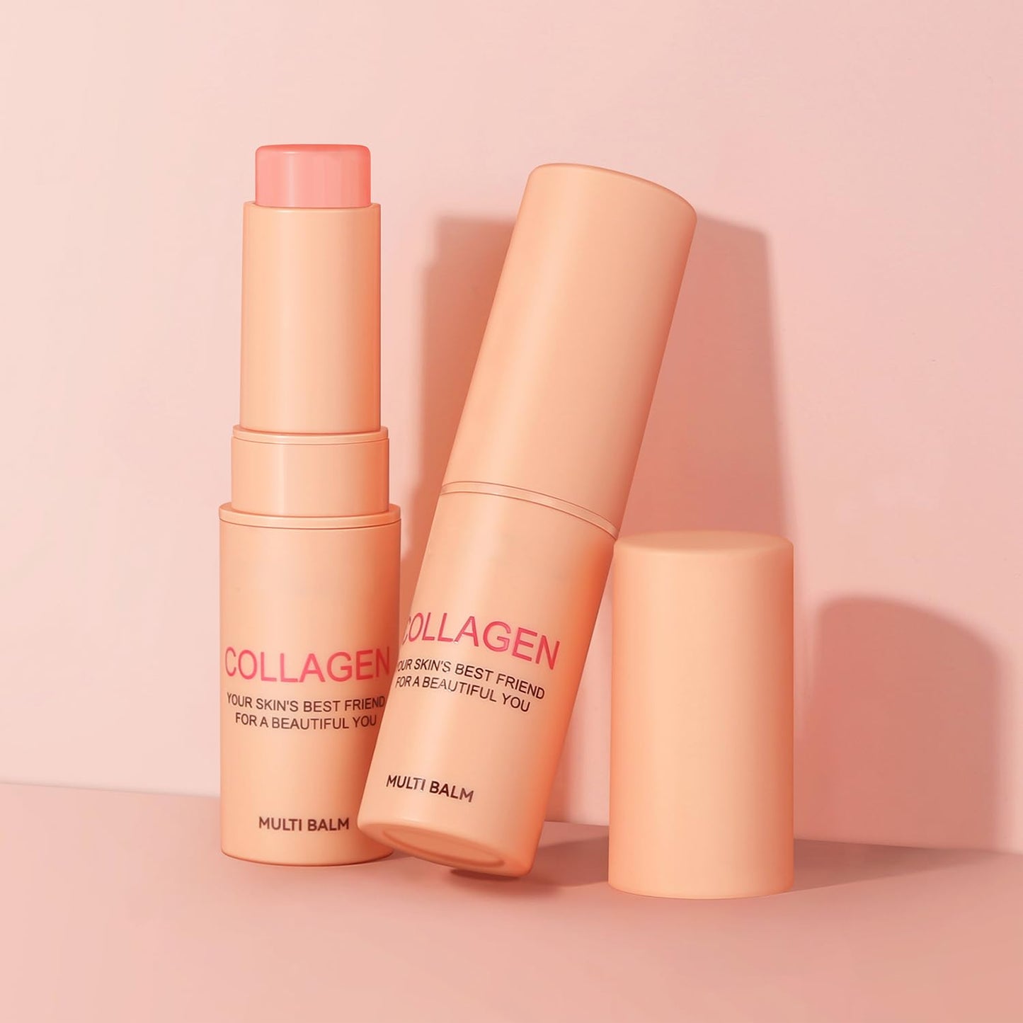 Collagen Multi Balm Stick – Wrinkle Care Face Moisturiser, Hydrating Eye & Lip Balm, Collagen-Nourishing Moisture Stick for Face, Eyes, Lips and Neck, Compact 7g Travel Skincare