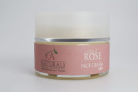 K A Naturals Rose Face Cream - 100% Natural, Vegan and Dermatologically Tested