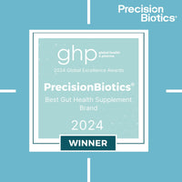 PrecisionBiotics Daily Good Bacteria - Daily Gut Health Probiotics Supplement - BB-12 and LA-5 Bacterial Culture Strains + FOS fibers - 30 Capsules