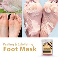 Infinitive Beauty Exfoliating Foot Mask Peeling Feet Masks Pair, Exfoliator, Exfoliater, Exfoliating Scrub, Whitening and Moisturiser, Clear Foot Odour, Remove Hard Dead Skin, Soft Feet, Cleanser, 7 Days Effective