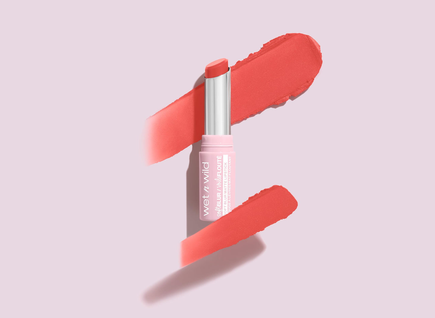 Wet n Wild Cloud Pout Soft Blur Matte Lipstick, Matte Liquid Lipstick with Non-Drying and Long-Lasting Formula, Lightweight and Moisturizing, Bali Blossom