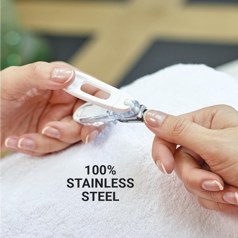 Go Travel Nail Clippers - Arc Blade for Nails & Toenails with Airline Case