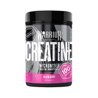 Warrior Creatine Monohydrate Powder – Micronised for Easy Mixing and Consumption – 100% Pure Creatine – Proven to Improve Physical Performance & Recovery, 5g Servings (Blazin' Berry, 500g)