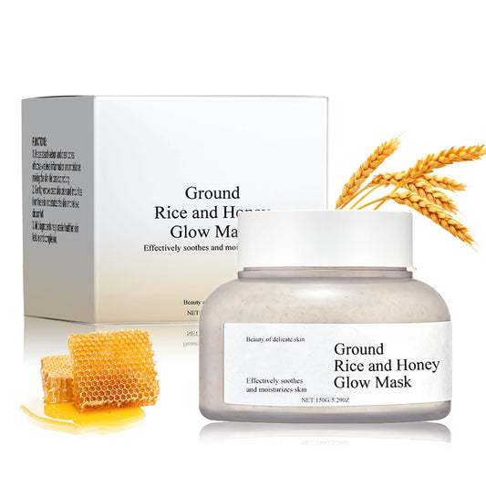 Generic Ground Rice And Honey Clay Mask – Skin Refreshing Rice Mask with Clay and Honey – Deep Cleansing Formula for Radiant Tone – Ideal for Dull, Congested, or Uneven Skin Types