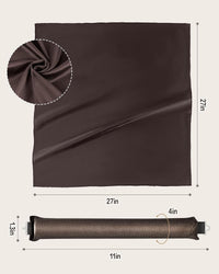 Seritant Heatless Hair Curler to Sleep in – No Heat Satin Heatless Curls Overnight Rods, Jumbo Large Foam Sponge Hair Rollers Curlers for Long Short Hair Volume Women Styling Tools (Brown)