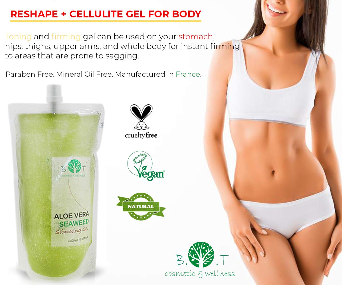 B.O.T. cosmetics & wellness B.O.T 3 in 1 Aloe Vera & Seaweed Gel from the French Brittany for Slimming & Firming Body Care - 500 ml