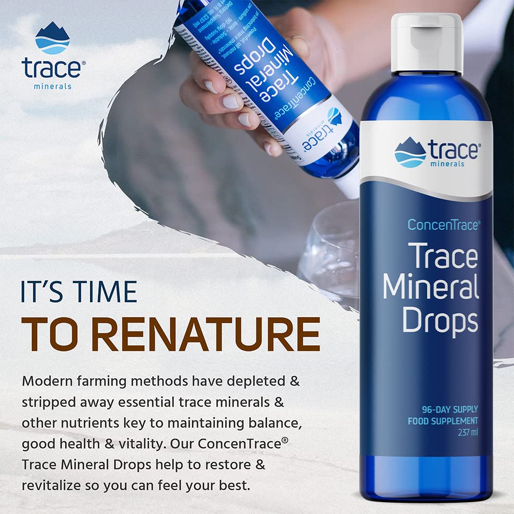 Trace Minerals ConcenTrace Trace Mineral Drops (237 ml, 2 Pack)