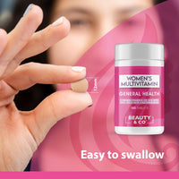 Women's Multivitamin Tablets, Beauty & Co. 180 Tub, Contains 23 Vitamins and Essential Minerals