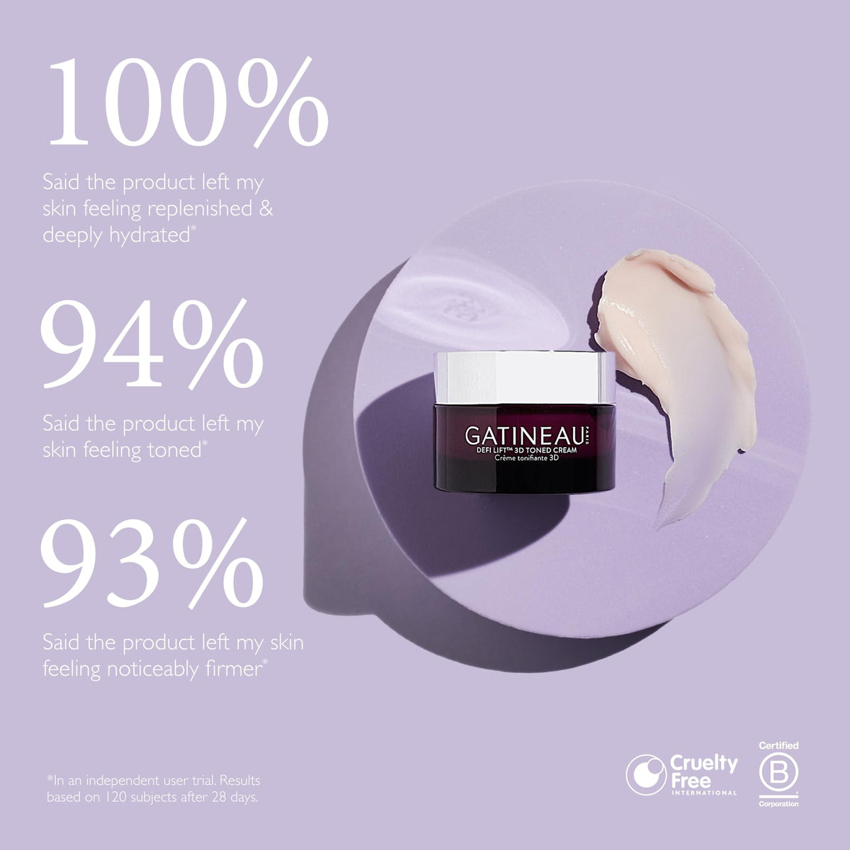 Gatineau GATINEAU Defi Lift 3D Toned Cream - 15ml, Firming & Volumising Face Cream, Filmexel®, Polylift® & Hyaluronic Acid, Firms & Smooths the Appearance of Skin, Plumps & Restores Volume