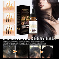 Nova9 Ganoderma Nutrient Hair Darkening Serum, Natural Anti-Greying, Thicker, Longer Hair-Growth, Unscented Unisex, 30ml