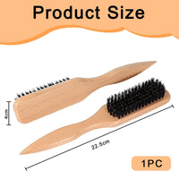 iuiiaii 1 PC Back Combing Brushes Slick Back Hair Brush, Smoothing Hair Brush Men Suitable for Combing Ponytails, Flying Style Edge Controlled Gentle Tools, Beard Brushes Suitable for Daily Use ﻿