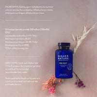 HIGHER NATURE Higher Nature - Pro-Easy - Multi-Strain Live Bacteria Powder - Probiotics for Gut Health - Suitable for The Whole Family - 90g Powder