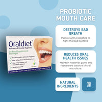 Novadiet Oraldiet probiotics Advanced Dental Hygiene: Dental Probiotics with Lactobacillus Reuteri for healthier gums and Fresh Breath, 25 gram