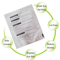 Under Eye Gel Pads, Jiasoval 50 Pairs Isolation Eyelash Extension Pads Lint Free Eyelash Patches, Under Eye Patches Hydrogel Eye Pads For Lash Extensions