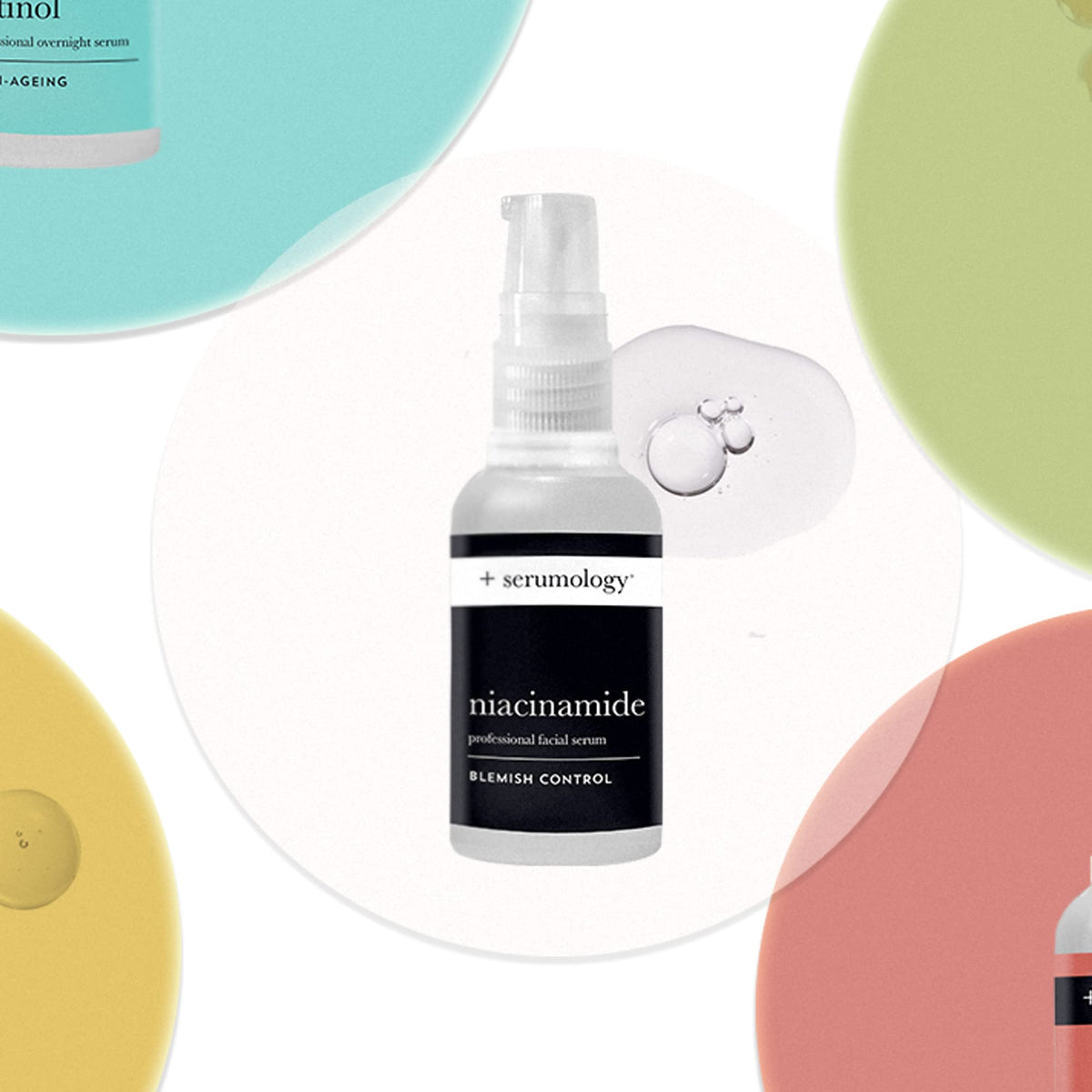 SERUMOLOGY NIACINAMIDE Professional Facial Serum 30ml, 100% Plant Based Natural Skincare Blemish Control Serum with Cica